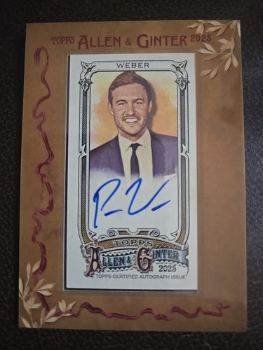 Peter weber auto 2025 topps - peter,