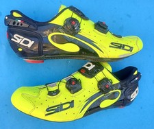 Scarpe da strada SiDi Wire Push Carbon Vent 45 EU / 10.5 US a 3 bulloni Hi-Vis Flo 🇮🇹