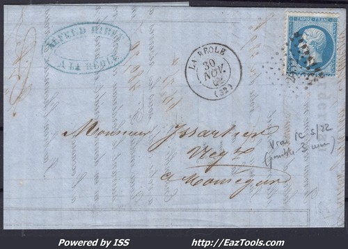 France sur lettre - 22,