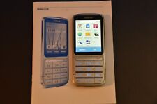 Nokia C3-01 - Telephono cellulare (tre) argento e manuale ottime condizioni necessita di sblocco