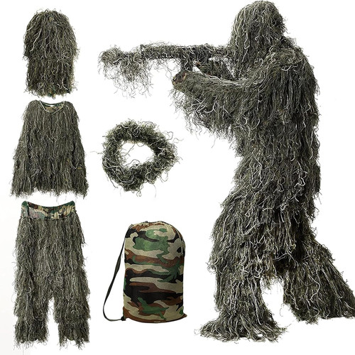 3d camouflage ghillie - 5-in-1,