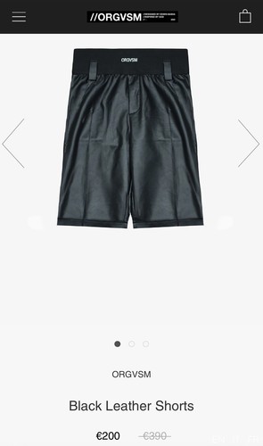 Pantaloni orgvsm black leather - pantaloni,