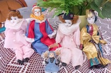 Lotto 5 Bambole di porcellana