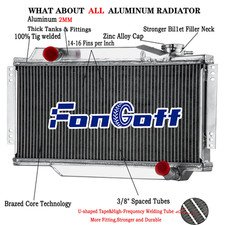 2-Rangées Aluminium Radiateur Pour Triumph Spitfire MARK III IV 1500 64-78 Nou