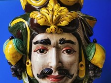 Testa di Moro in ceramica di