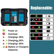 18V For Makita Li-Ion Dual