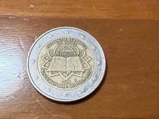 Moneta da 2 euro rara del 2007 Bundesrepublik Deutschland, Romische Vertrage F