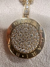 Bulgari Collana Oro 18k con Pavé di Brillanti