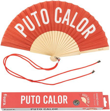 - Originale Ventaglio Con Messaggio in Spagnolo.Ventaglio in Legno Moderno E Div