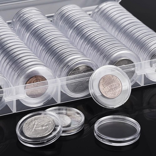 100 capsule portamonete mezzo - portamonete,