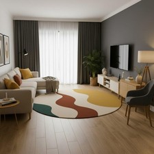 Tappeto rotondo in lana