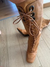 stivale donna tacco medio in pelle tg 40