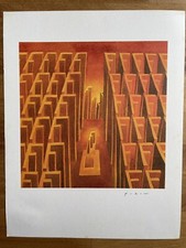 Litografia Folon “Lettera