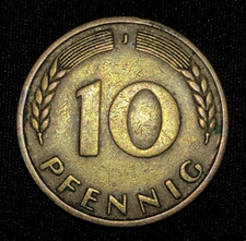 Germania 10 pfennig, 1950