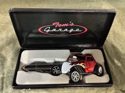 Tom garage rosso con fiamme - rosso,