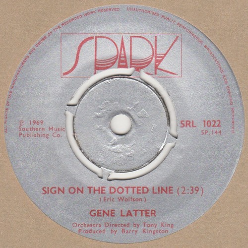 Gene latter sign the - gene,