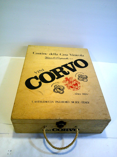 Scatola vini corvo legno - corvo,