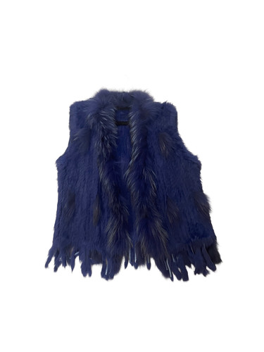 Gilet blu cobalto/nero