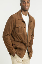 Lusso Uomo Camoscio Marrone