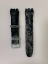 CINTURINO ORIGINALE OROLOGIO SWATCH GG136 17 MM SCAMOSCIATO GRIGIO - NUOVO