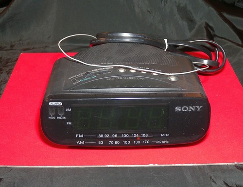 Radio orologio led sony - radio,