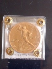 VITTORIO EMANUELE III Oro - 100 LIRE  1925 VETTA D'ITALIA - Periziata
