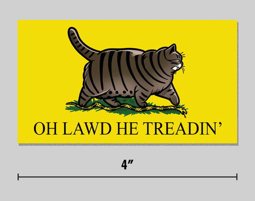 Lawd treadin sticker - lawd,