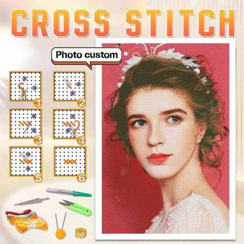 Kit ricamo punto croce