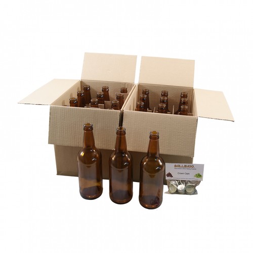 Bottiglie birra vetro marrone