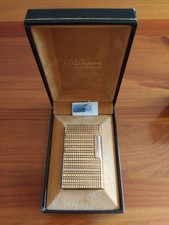 Accendino S.T Dupont 1981 Placcato Oro 18kt 20 Micron Motivo Chicco d'Orzo