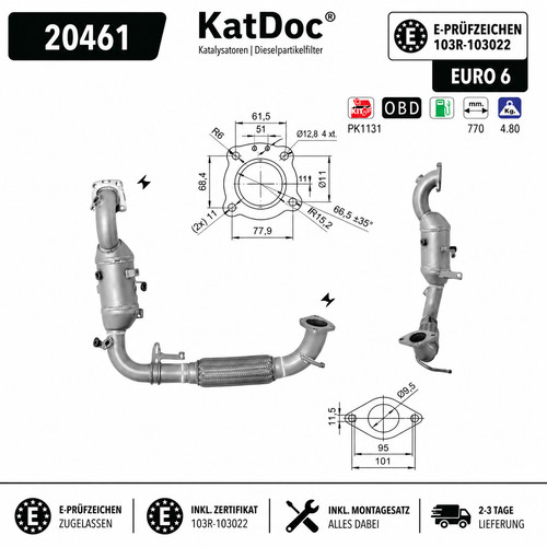 Catalizzatore ford b max - ford, b-max