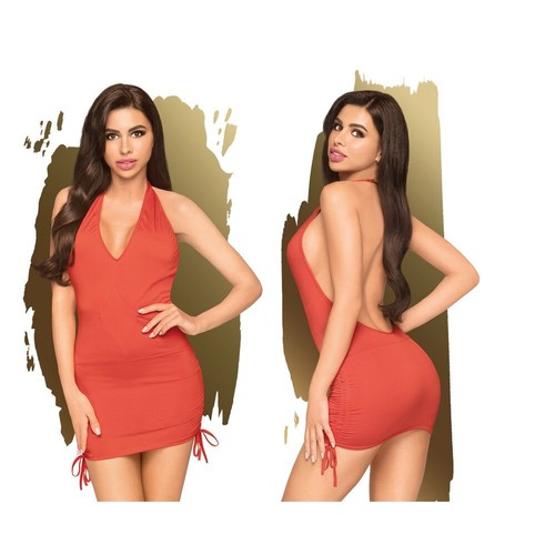 Mini abito sexy earth rosso - mini,