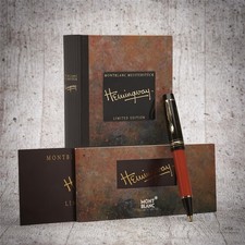 Montblanc Writers Edition del 1992 Ernest Hemingway penna a sfera ID 28603 IMBALLO ORIGINALE