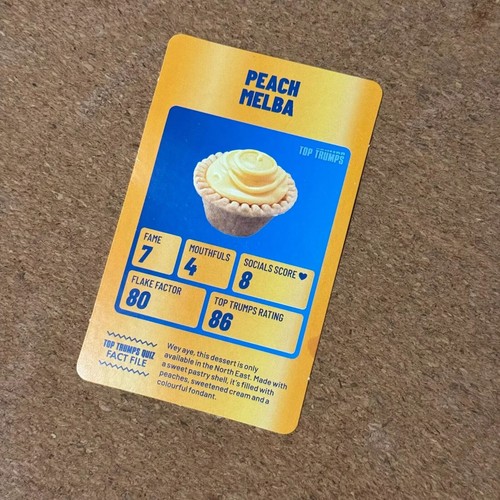 Greggs top trumps golden - trumps, card