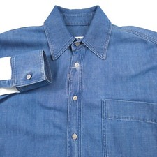 Camicia denim blu oversize
