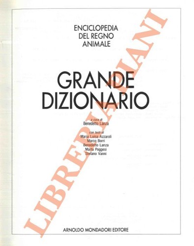 Lanza benedetto dizionario - -,