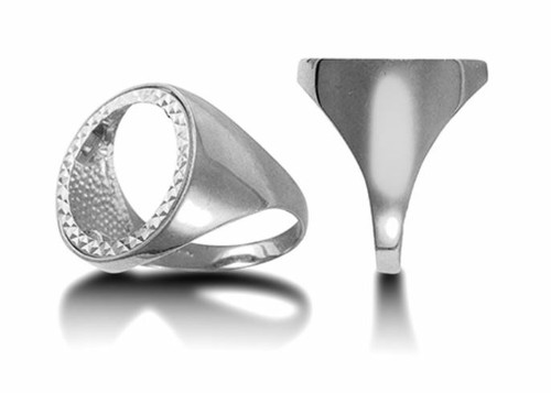 Montatura per anello - anello, mezza