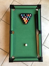 Carambola mini biliardo da tavolo gioco bambini 2 stecche 16 palline