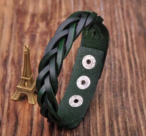 Braccialetto pelle d06 - braccialetto,