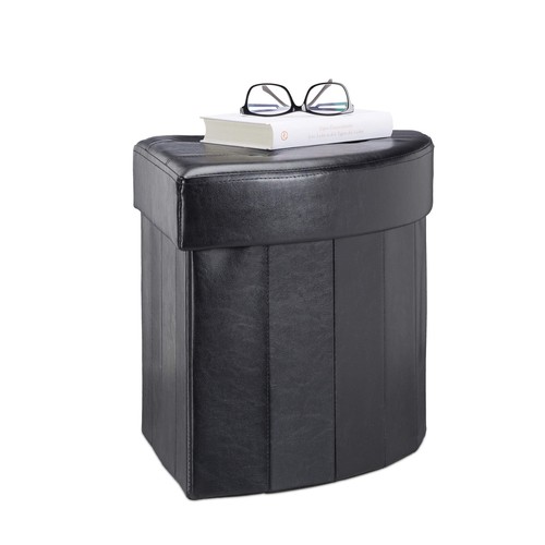 Relaxdays pouf imbottito - imbottito, con