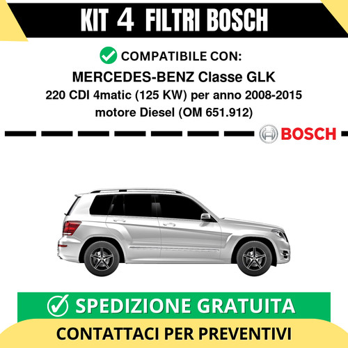 Kit bosch filtri tagliando - kit,