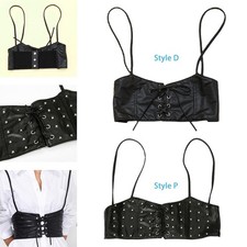 , corsetto sottoseno elastico, Cincher Steampunk con cinturini  regolabile  in