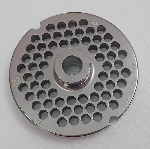 Piastra inox per tritacarne - per,