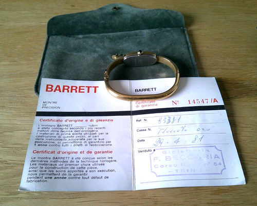 Vintage orologio barrett made - orologio,