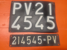 TARGA nera auto Pavia primi anni 70