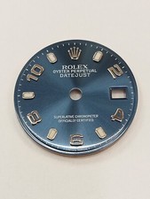 Original Dial Rolex Size 20mm Blue, Silver Index - Quadrante Datejust cal 2130