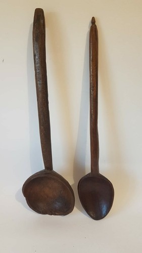 Vecchi mestoli legno - vecchi,