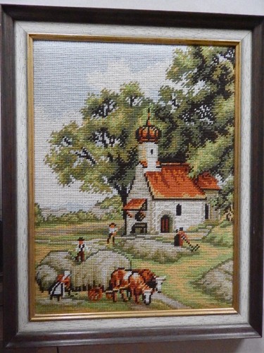 Quadro gobellin con cornice - con,