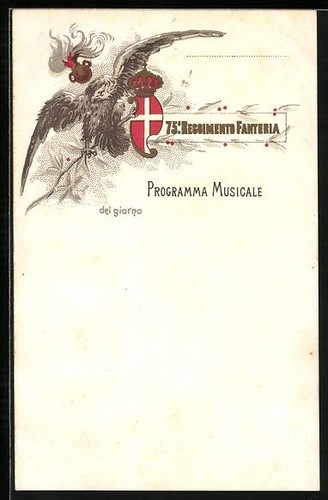 Cartolina artistica aquila con - cartolina,