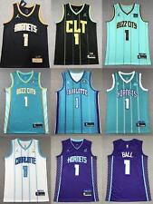 Adult Charlotte Hornets 1 Shirt Top Stitched S-2XL